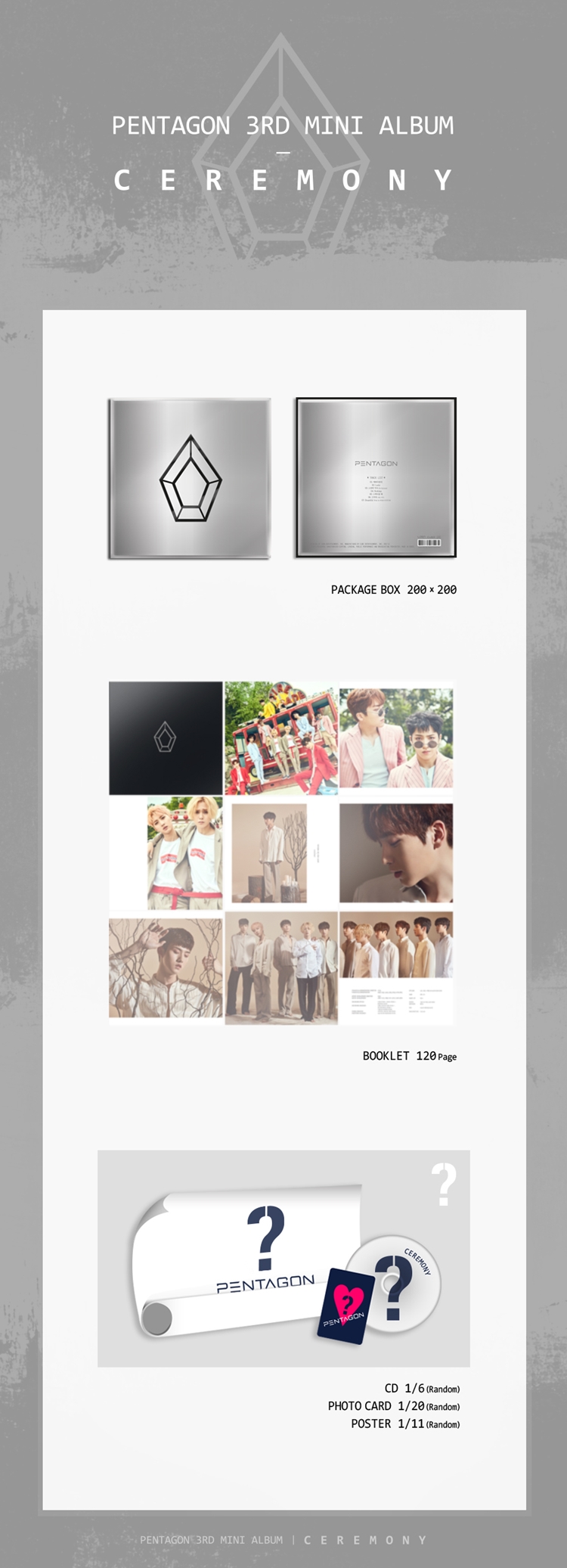 [PRE-ORDER] PENTAGON - 3rd Mini Album "CEREMONY"