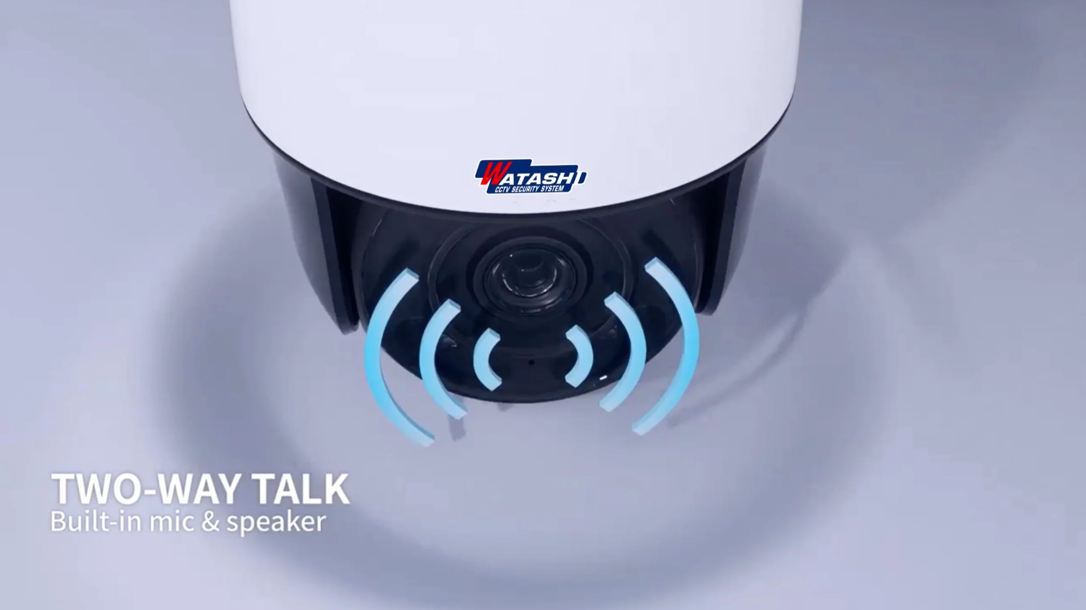 WATASHI WSP093U-AI (2.8-12 mm.) กล้องวงจรปิดระบบ IP 2 ล้านพิกเซล PTZ เลนส์ซูมได้ มีไมค์และลำโพงในตัว Siren ( OEM UNIVIEW IP6312LFW-AX4C-VG ) BY BILLIONAIRE SECURETECH WSP093U-AI