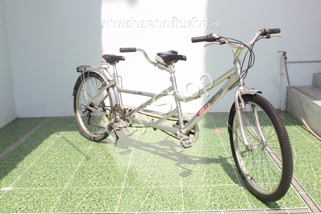 จักรยานญี่ปุ่น - ล้อ 26 นิ้ว - มีเกียร์ - Asama - สีเงิน [จักรยานมือสอง]