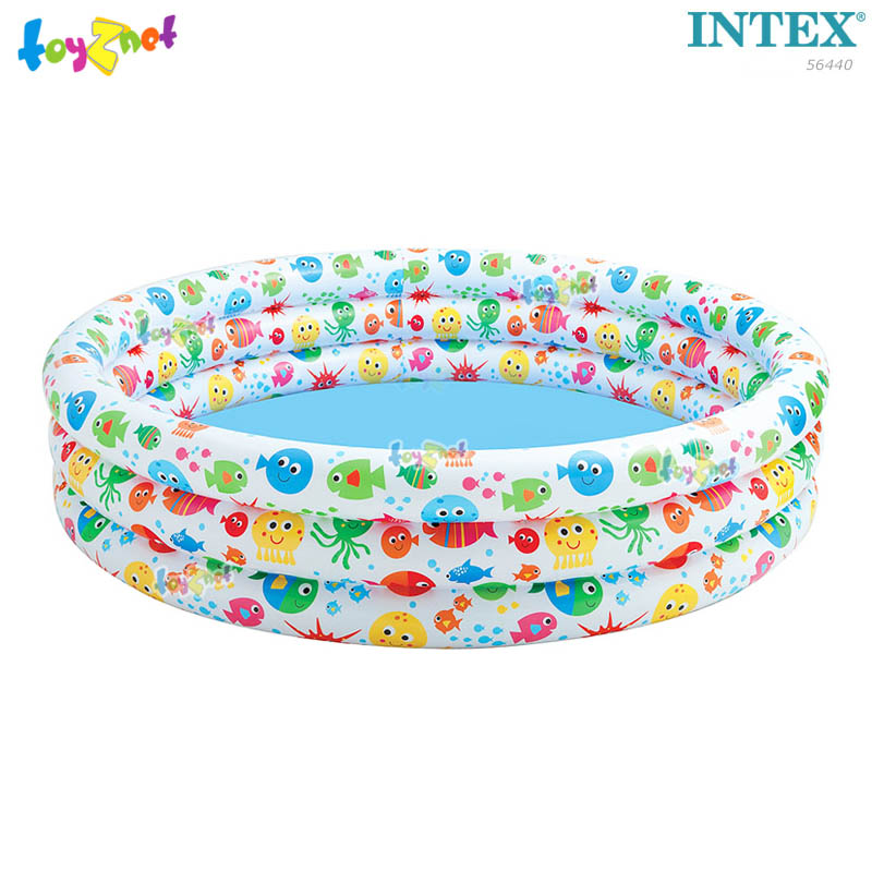 Intex Inflatable pool, little fish and friends 66 inch. (1.68x1.68x0.38 m.) No.56440