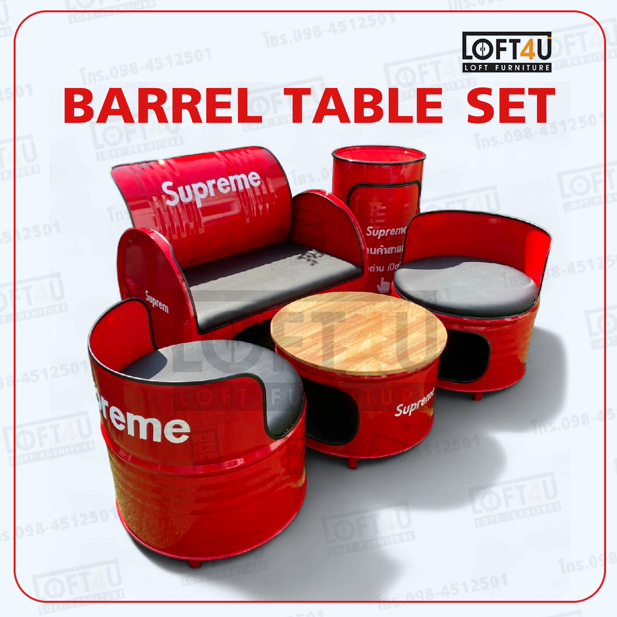 โซฟารับแขก Living Room Sofa : leather cushion / 3-4 seats