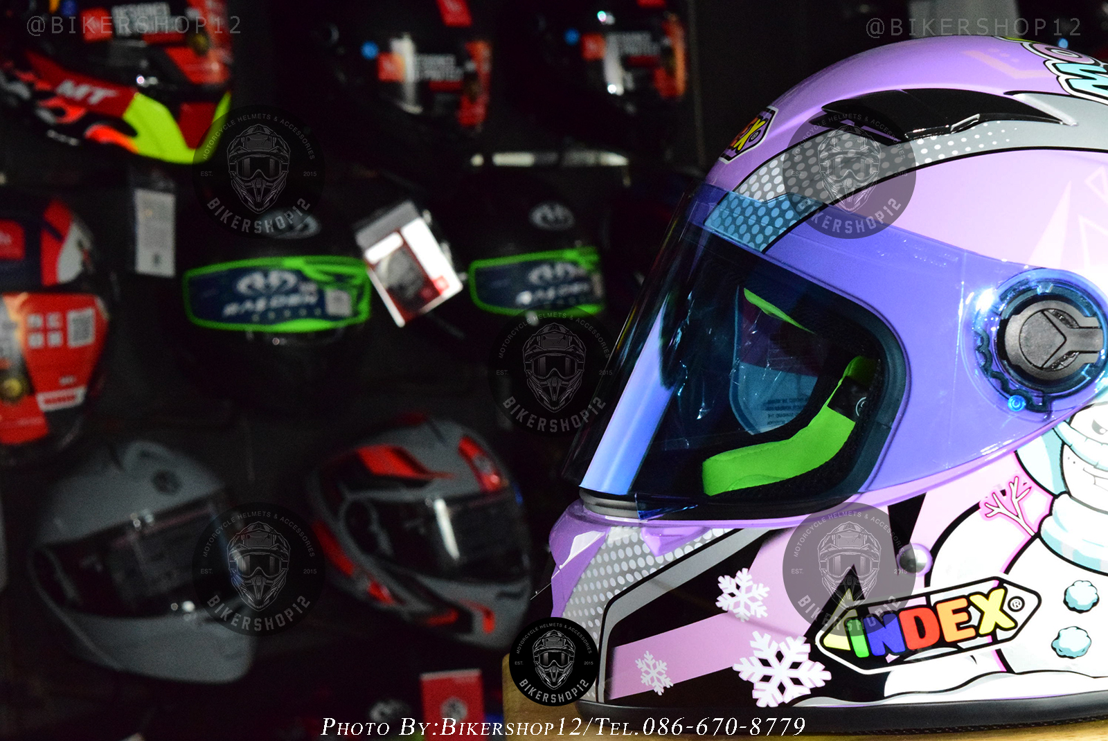 หมวกกันน็อคเต็มใบ INDEX ZYRA ลายใหม่ล่าสุด ขนาด S