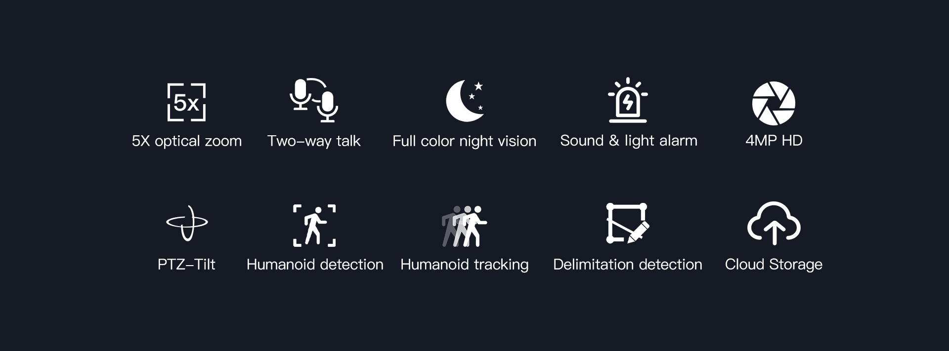 Vstarcam CS611Q-X5 กล้องวงจรปิดระบบ IP WIFI 4 MP PTZ Full Color เลนส์ซูมได้ มีไมค์และลำโพงในตัว ติดตั้งภายนอกได้ BY BILLIONAIRE SECURETECH CS611Q-X5