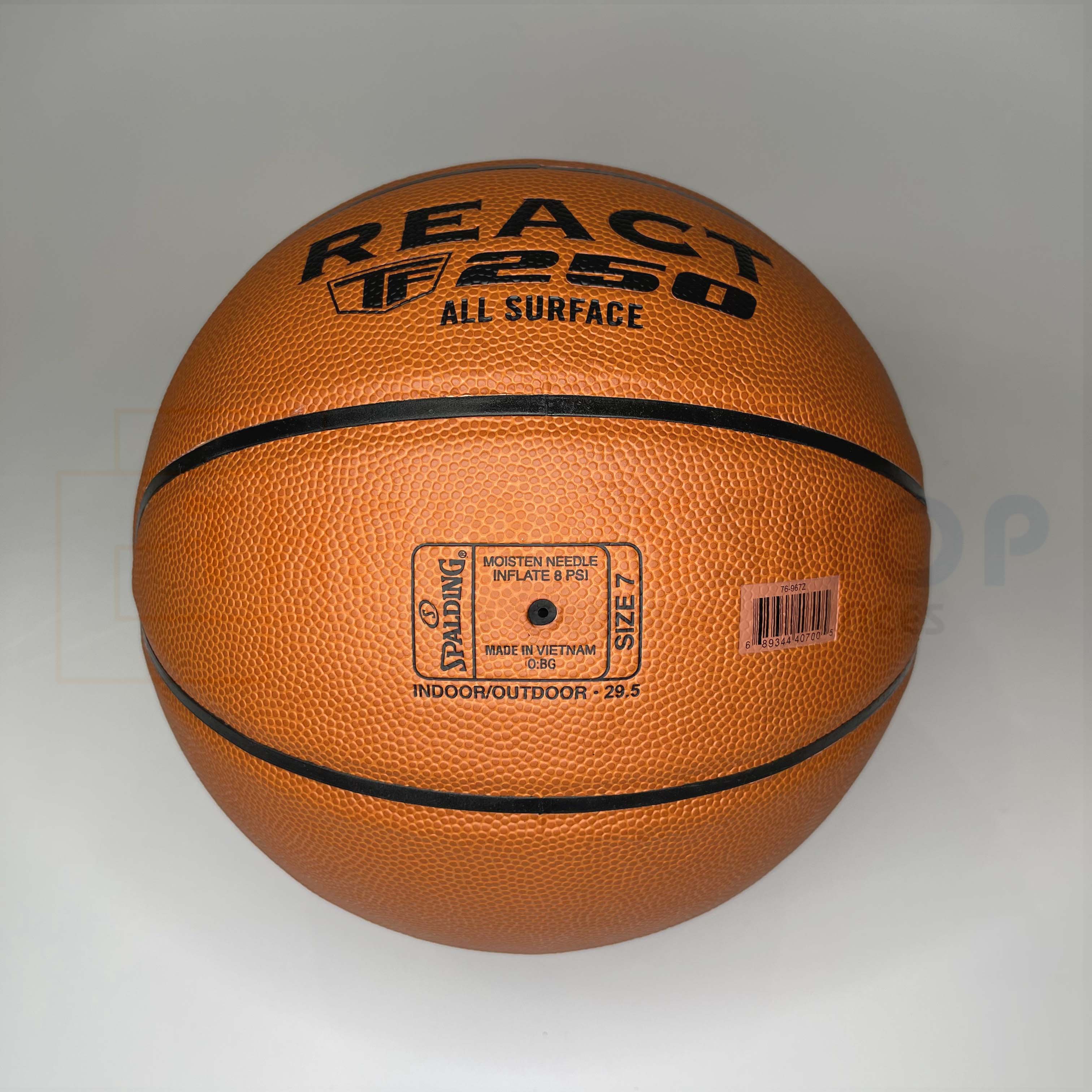 ลูกบาส Spalding TF-250 ของแท้ เบอร์7 แถมที่สูบ Autentic 100% all surface(indoor/outdoor) เหมาะกับทุกสภาพสนาม