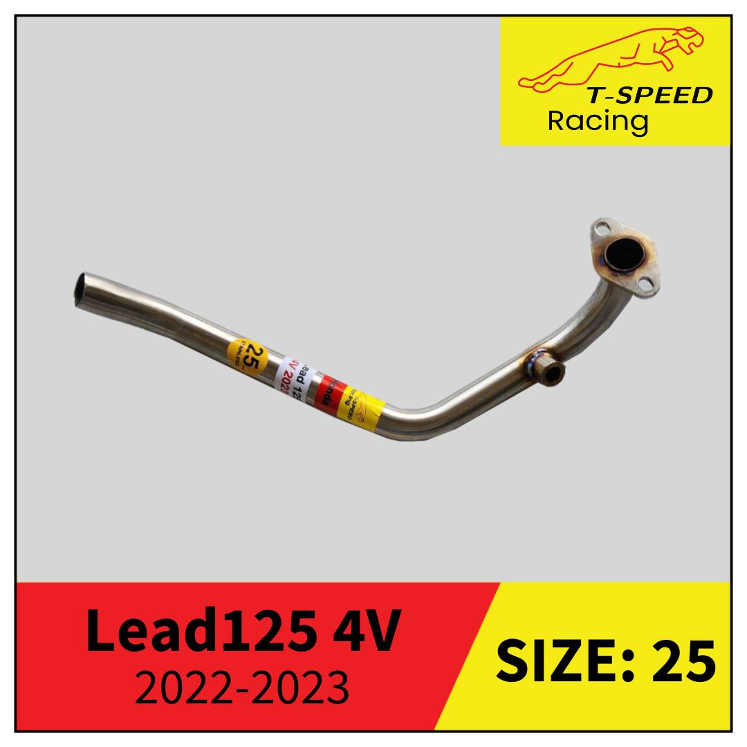 คอท่อ Lead-125 4V (O2 Sensor) stainless Size 25 m.m. ราคา 500 บาท Size 25-28 m.m. ราคา 600 บาท Size 28 m.m. ราคา 550 บาท Size 25 m.m. ยาวกรวย ราคา 600 บาท