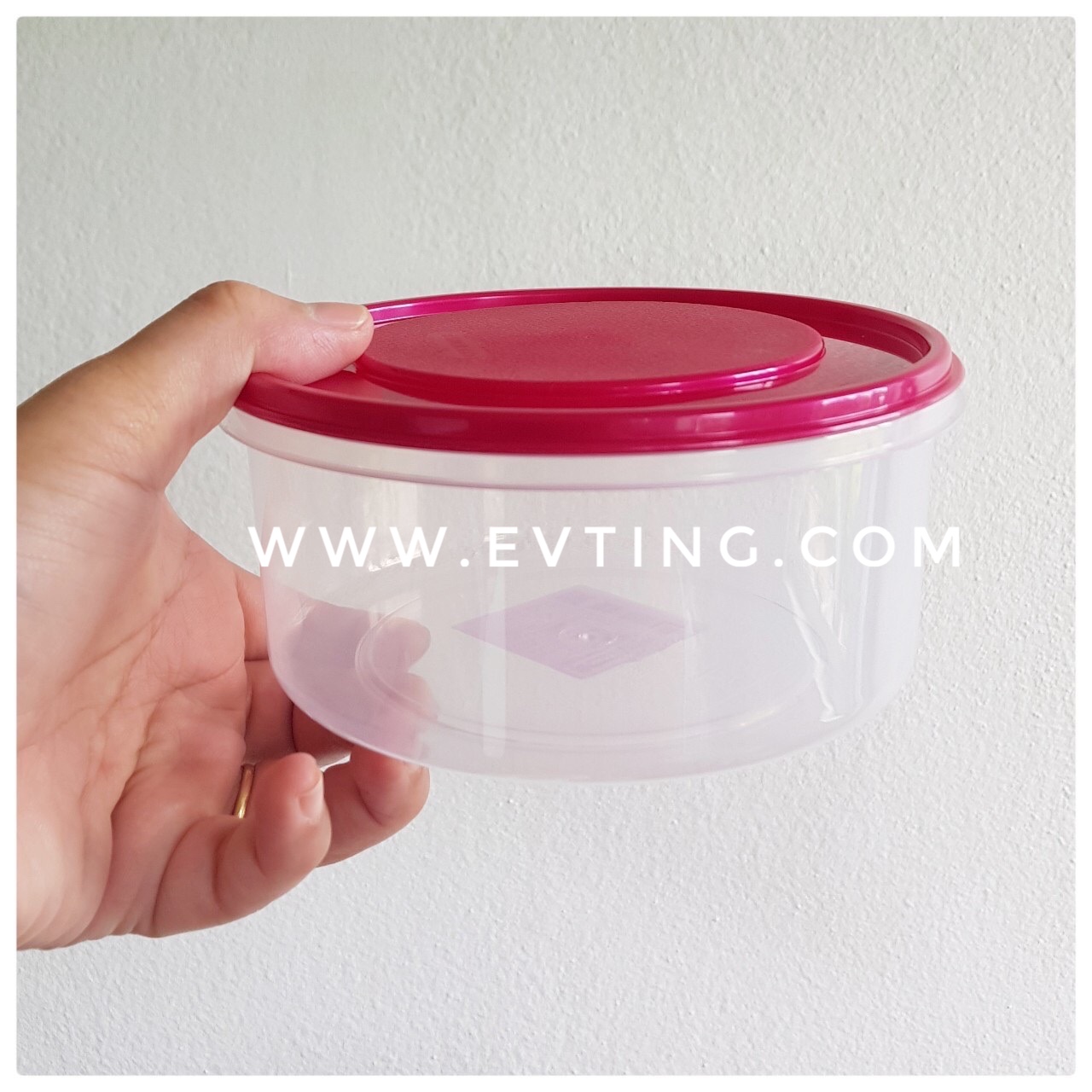 กล่องกลมฝาแดง No.217-1L(COOK)