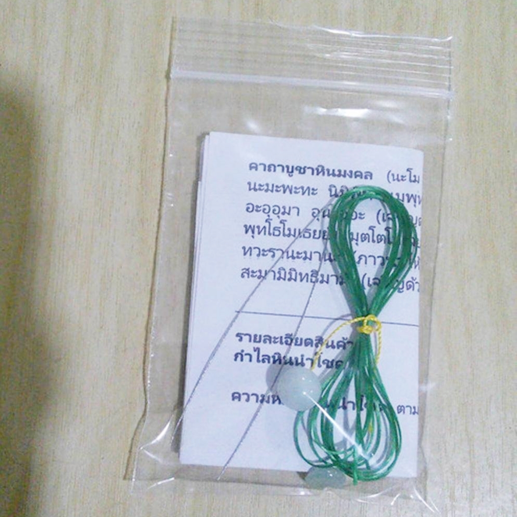 กำไลหินนำโชค หยกพม่า สีขาว+เขียวอ่อน 9-10 มิล เสริมความเจริญรุ่งเรือง ดึงดูดความมั่งคั่ง มีสุขภาพดี มีอายุยืน