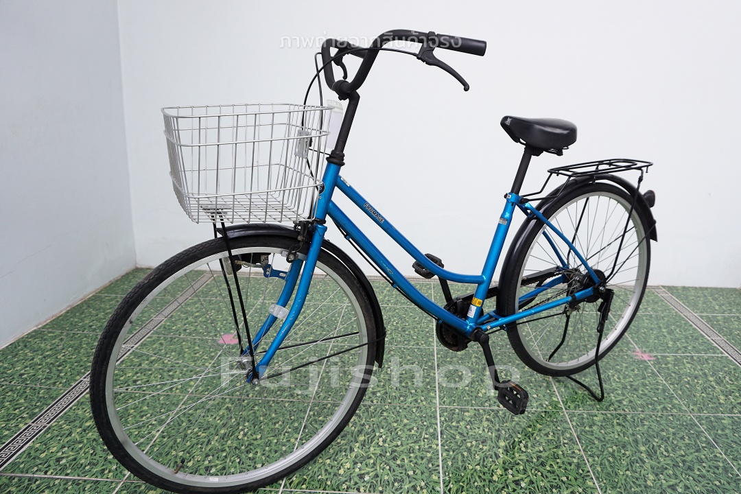 จักรยานแม่บ้านญี่ปุ่น - ล้อ 26 นิ้ว - ไม่มีเกียร์ - Fromage - สีฟ้า [จักรยานมือสอง]