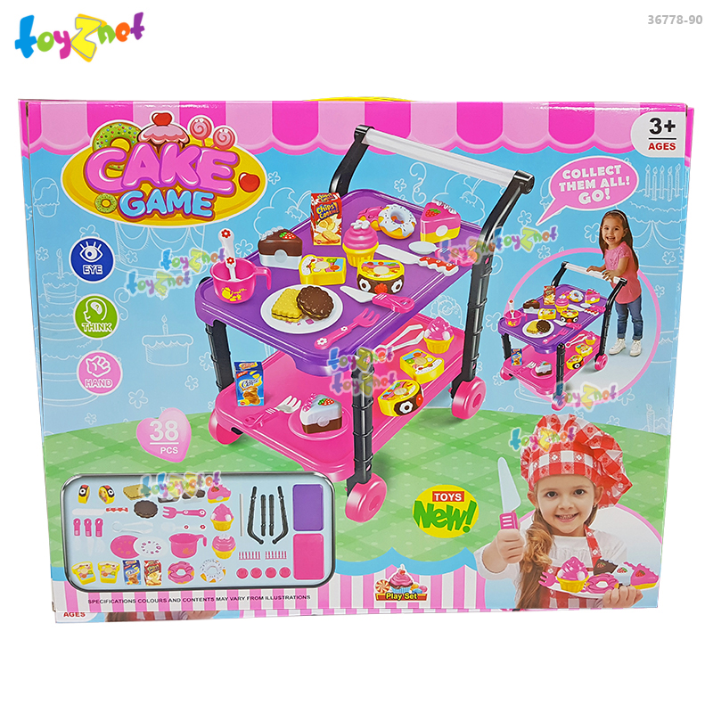 Toyznet Kid Cake Trolley (38 pcs) no.36778-90