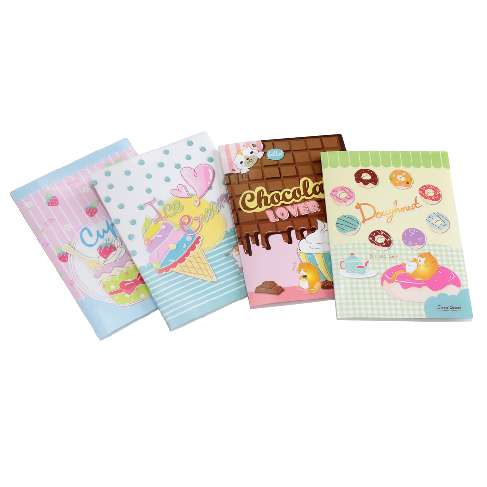 Display Books A4 20 pockets with Printed Covers Sweet Sweet Pattern