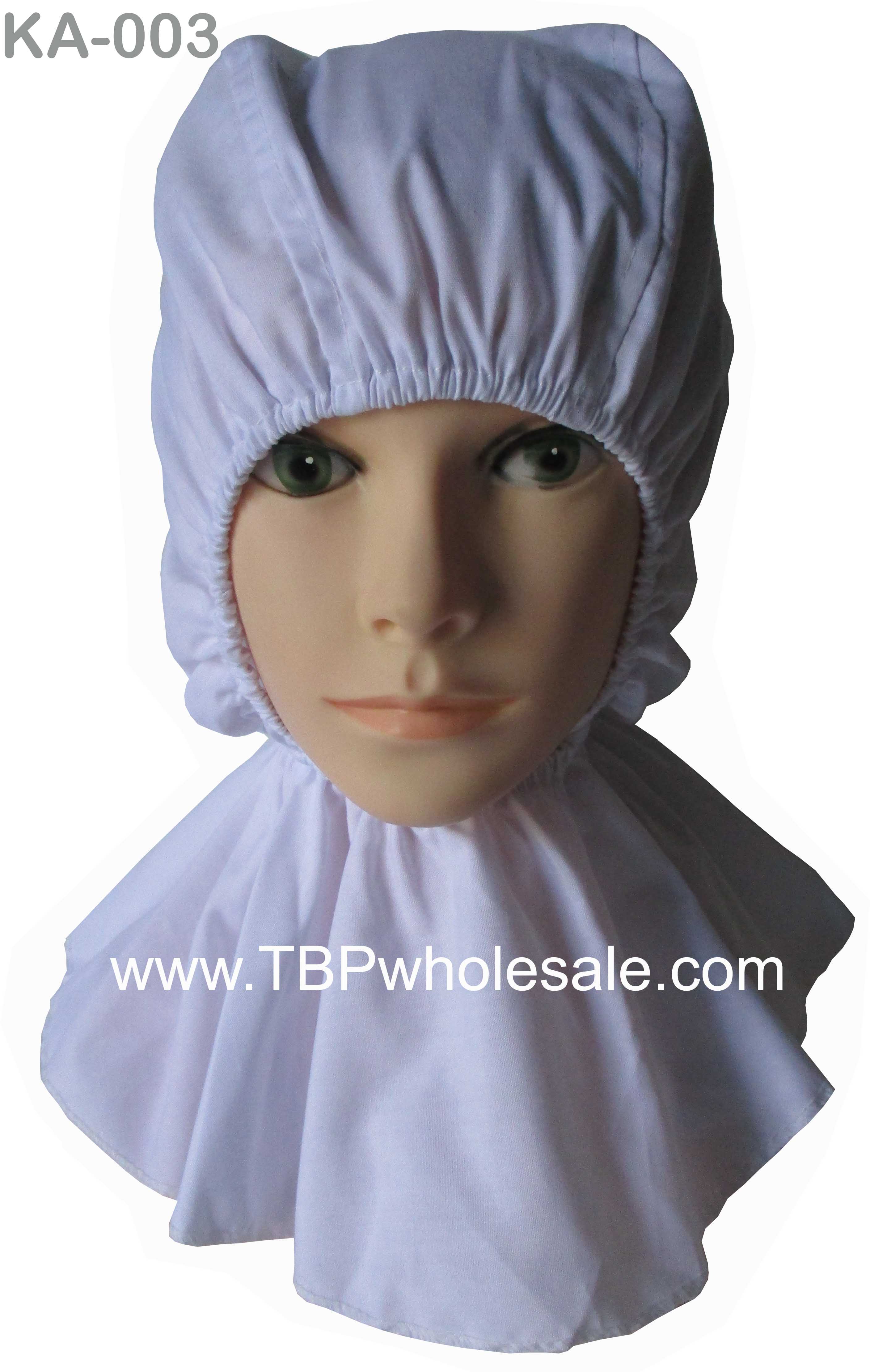 KA-003===ราคาส่ง 95 บาท ขั้นต่ำ 100 ใบ หมวกคลุมบ่า ผ้าทั้งใบแบบสวมลงมา กรอบหน้าและรอบคอเป็นยางยืด สนใจติดต่อ 0810110084/023972066