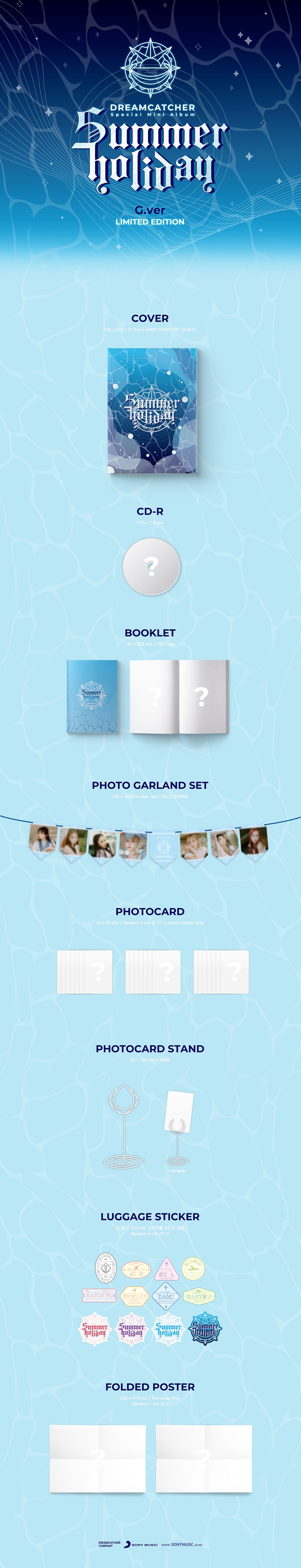 [PRE-ORDER] DREAMCATCHER - Special Mini Album "Summer Holiday" (Limited Edition) (G Ver.)