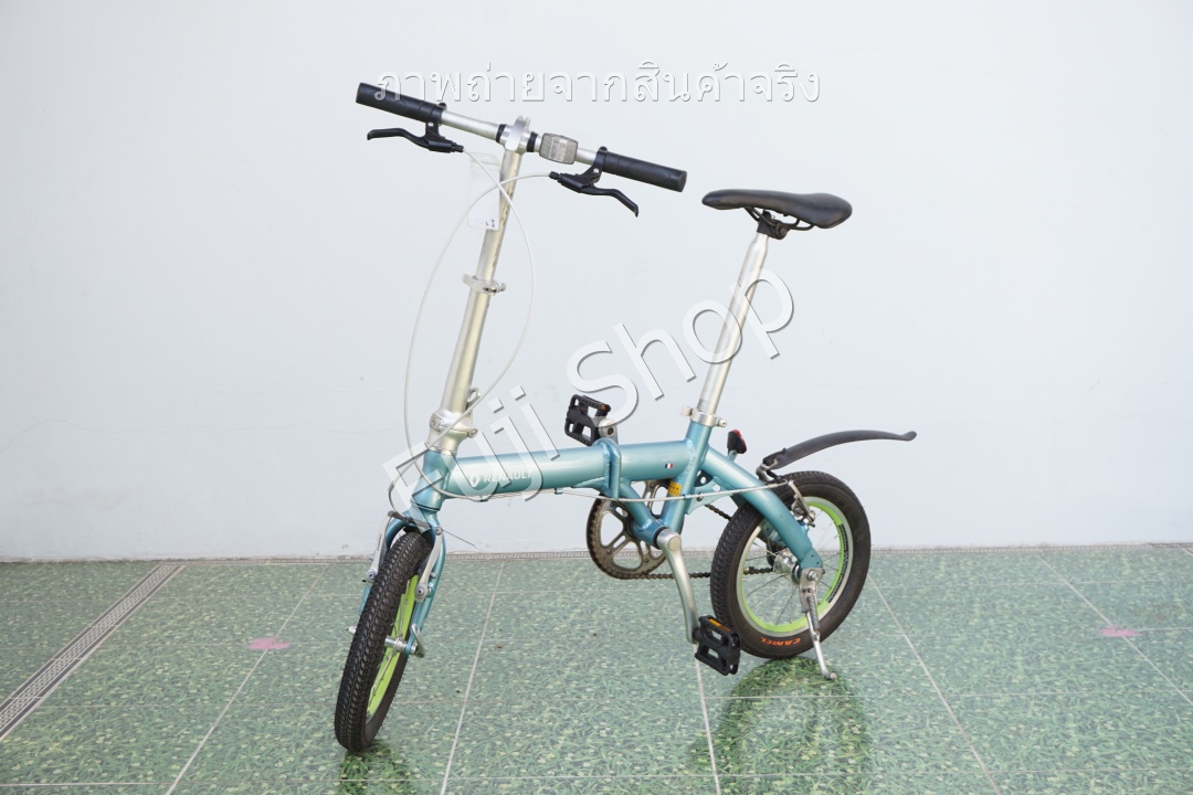 จักรยานพับได้ญี่ปุ่น - ล้อ 14 นิ้ว - ไม่มีเกียร์ - อลูมิเนียม - Renault - สีฟ้า [จักรยานมือสอง]