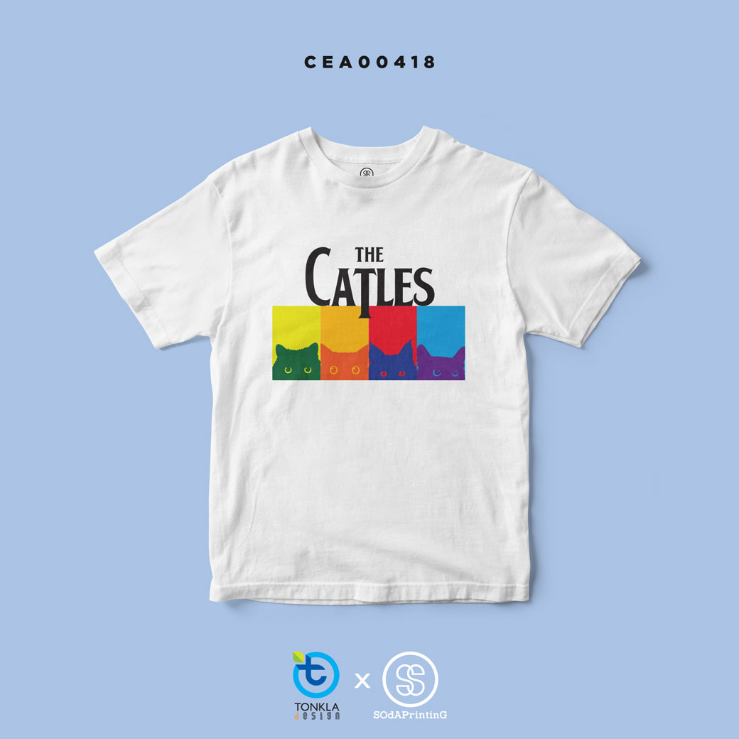 เสื้อยืด พิมพ์ลาย T-SHIRT The Catles I (White) CEA00418 #ต้นกล้าดีไซน์ #SHOPTER