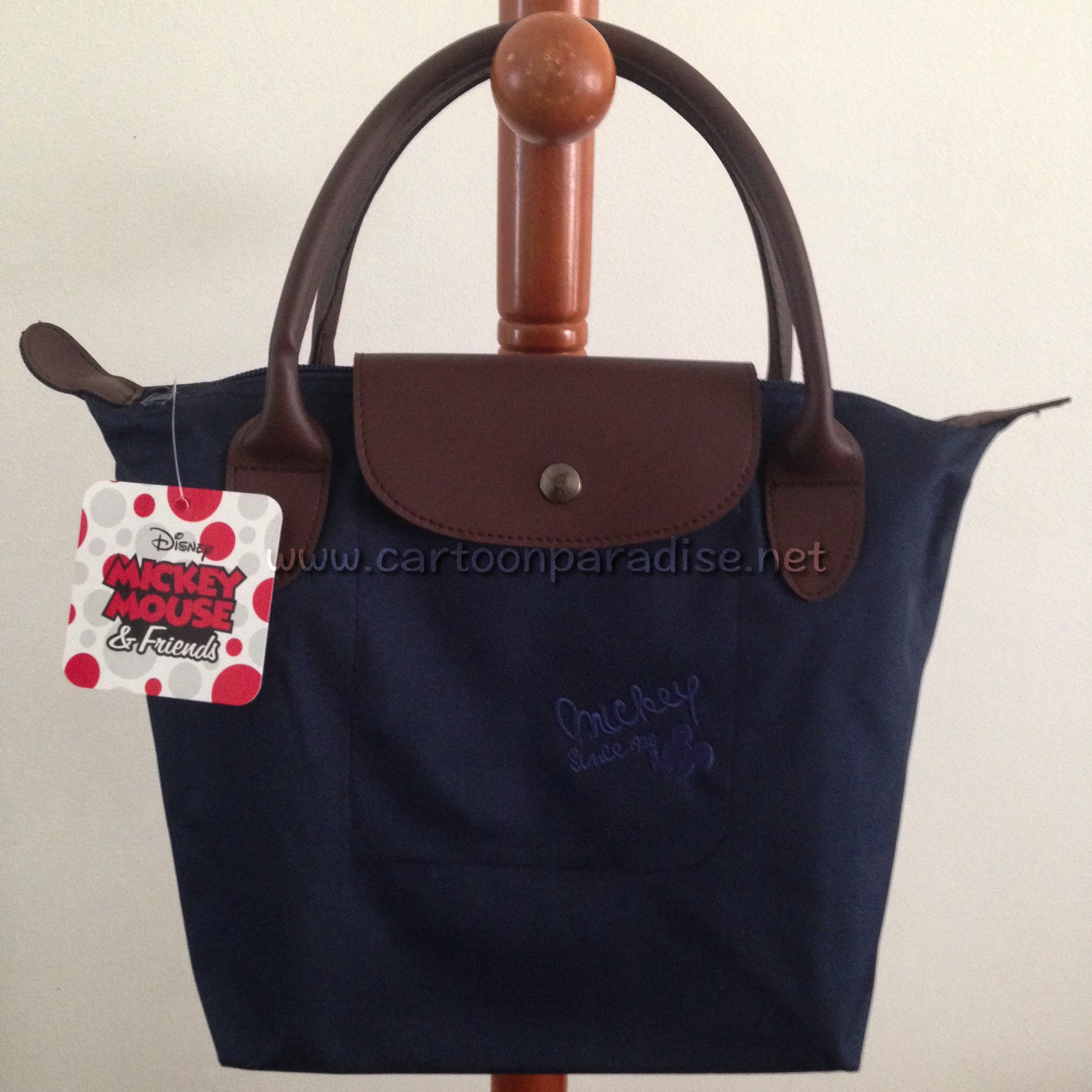 ดิสนีย์ (Disney) กระเป๋าถือ ดิสนีย์ มิกกี้เมาส์ ลิขสิทธิ์แท้ Disney Mickey Mouse Handbag Purse 31 c.m. x 22 c.m. (S) น้ำเงินเข้ม (Dark Blue) เล็ก (Small)