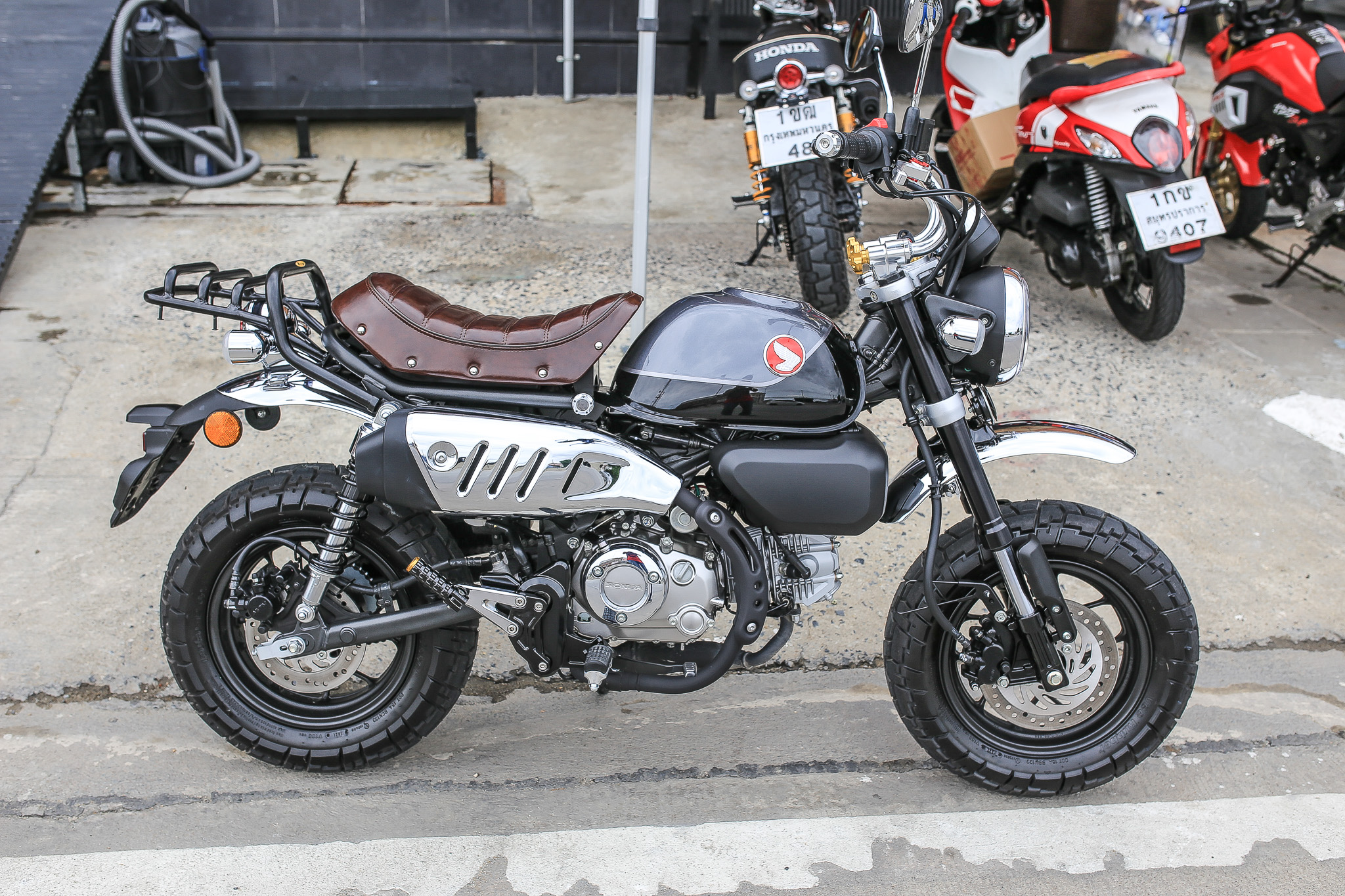 ตะแกรงแร็คหลัง MonQeyking By Motoza Monkey125 สีดำ