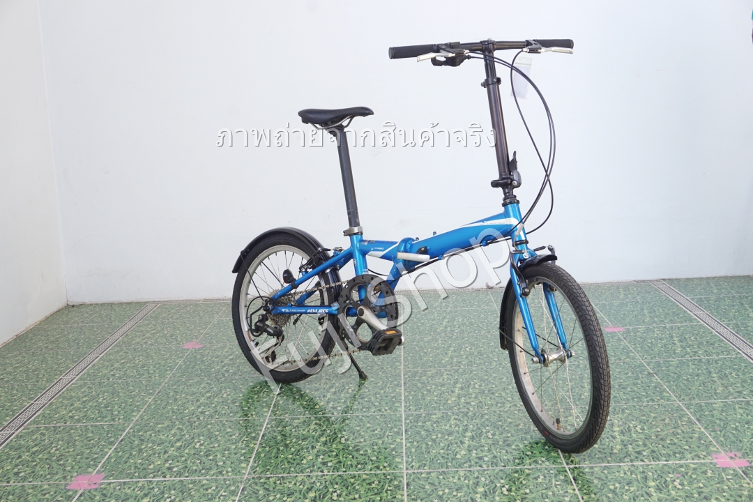 จักรยานพับได้ญี่ปุ่น - ล้อ 20 นิ้ว - มีเกียร์ - อลูมิเนียม - Alvlays - สีฟ้า [จักรยานมือสอง]