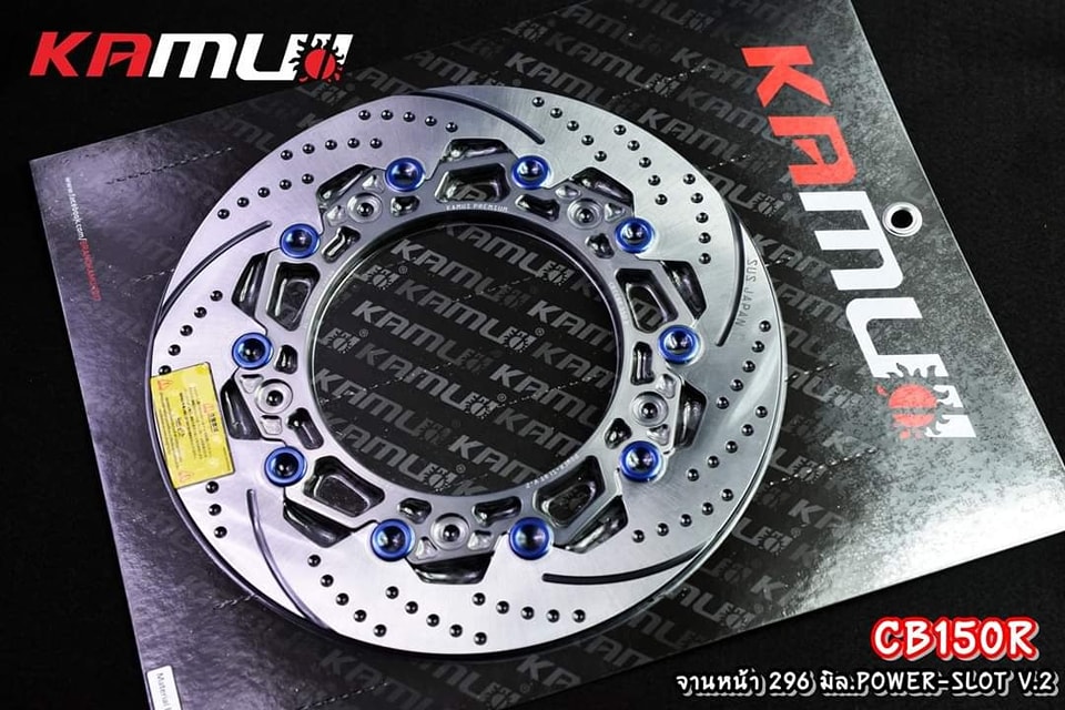 จานดิสก์หน้าCB150R 296 มิล . Power-Slot V.2