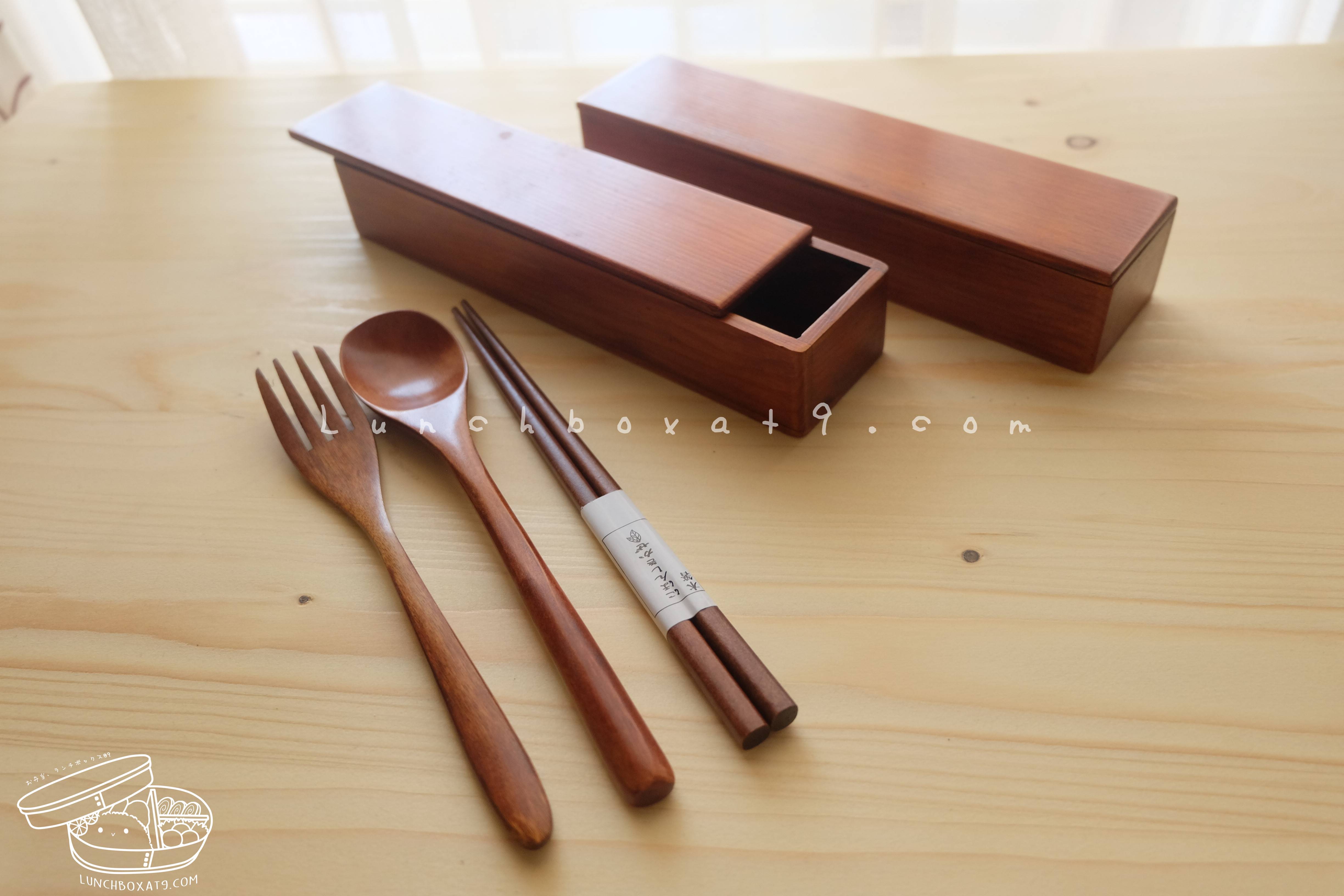 Japanese Classic Tableware set - ชุดเซตตะเกียบช้อนส้อมสีเข้ม