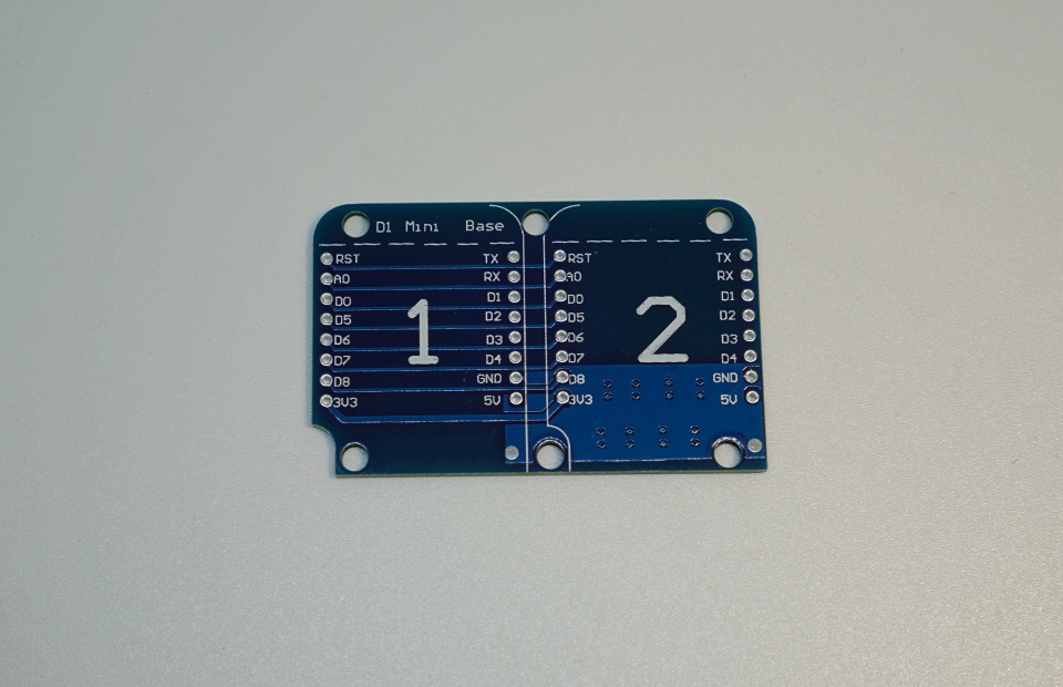 Wemos D1 – Dual base shield