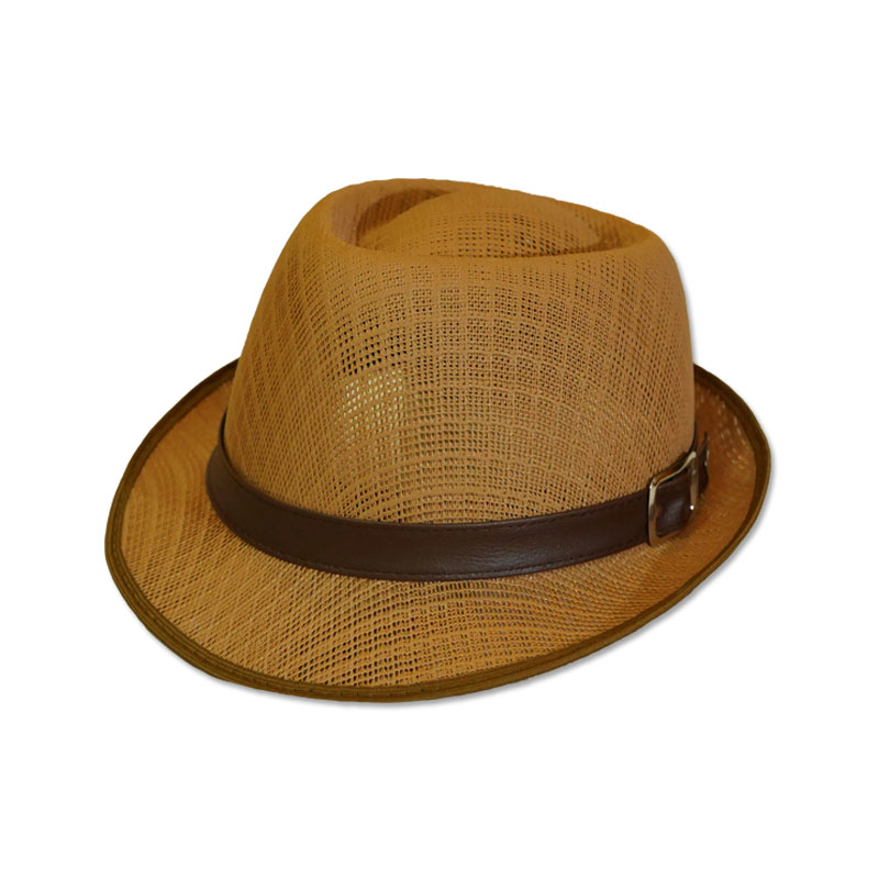 หมวกปานามา Trilby เนื้อแข็ง (สีน้ำตาลเข้ม) by Season Tales