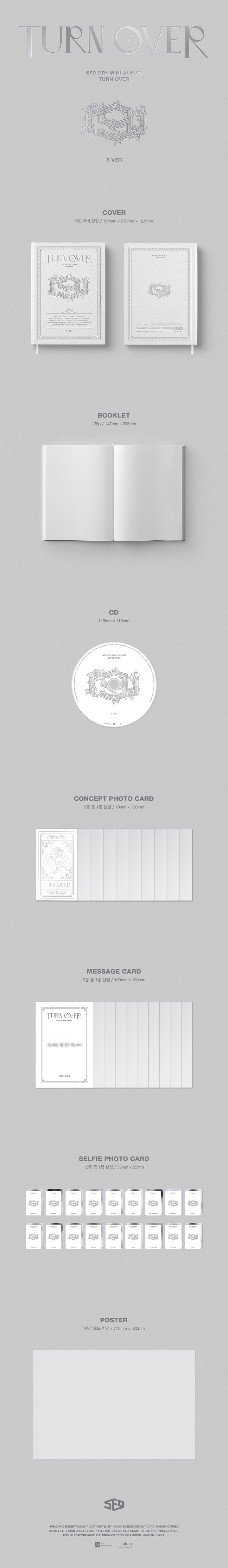 [PRE-ORDER] SF9 - 9th Mini Album "TURN OVER"