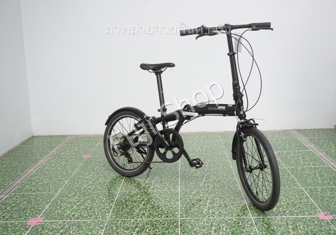 จักรยานพับได้ญี่ปุ่น - ล้อ 20 นิ้ว - มีเกียร์ - อลูมิเนียม - สีดำ [จักรยานมือสอง]