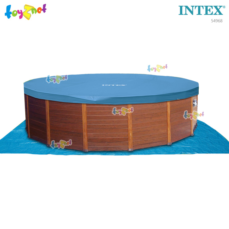 Intex 18ft 8in Wood-Grain Pool Set w/Sand-Saltwater System (5.69 x 1.35 m.) No.54968
