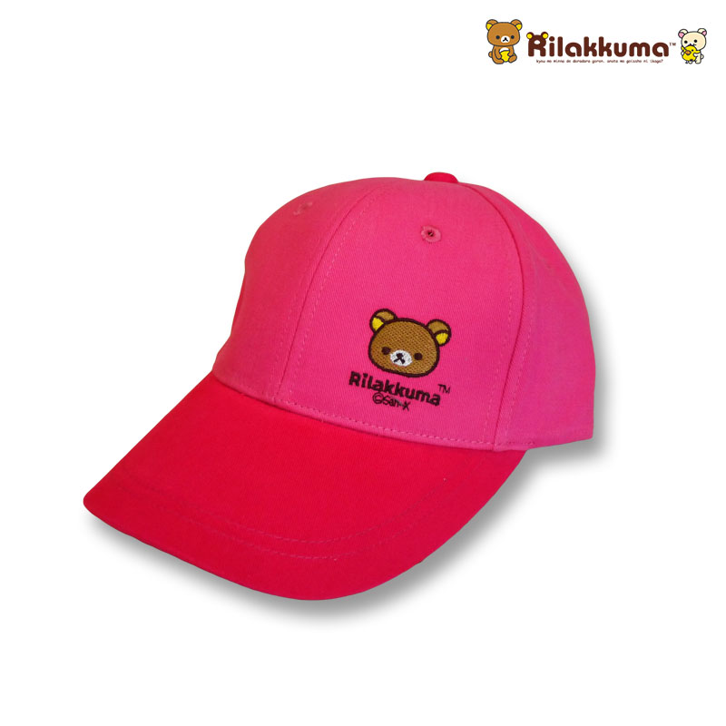 หมวกแก๊ปเด็ก ลายริลัคคุมะ Rilakkuma สีชมพู