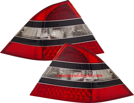 ไฟท้าย BENZ S-CLASS W220 98-05 ขาวแดง LED (AMG)