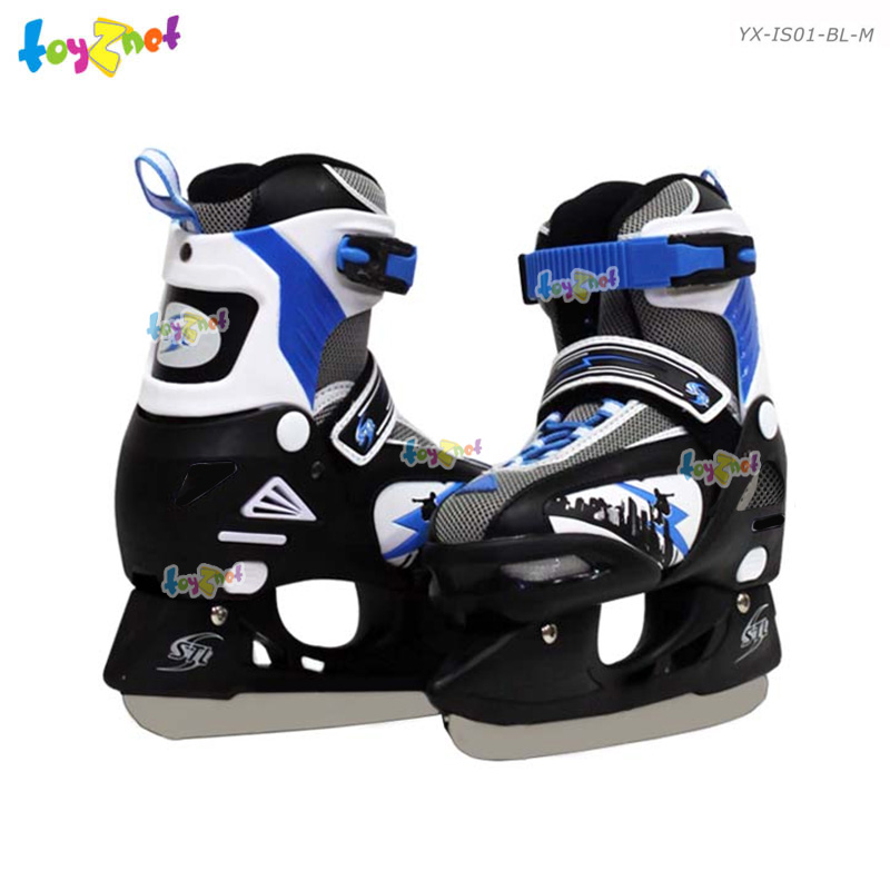 Toyznet ส่งฟรี รองเท้าสเก็ตน้ำแข็ง สีน้ำเงิน Size M (35-38) รุ่น YX-IS01-BL-M