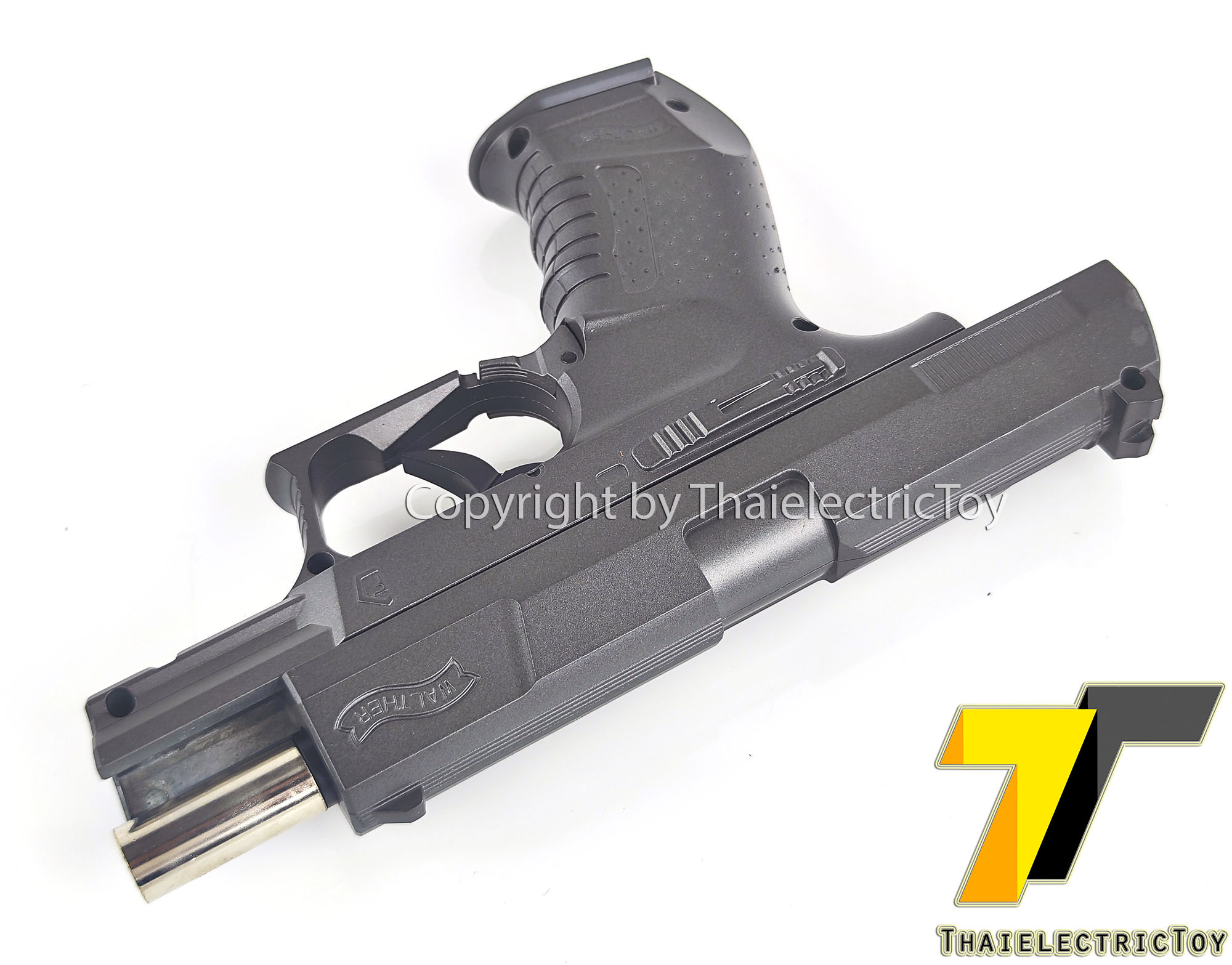 ปืนอัดลมเหล็ก Walther P99 ชักยิงทีล่ะนัด ลำกล้องยาว 7 นิ้ว หนัก 571 กรัม