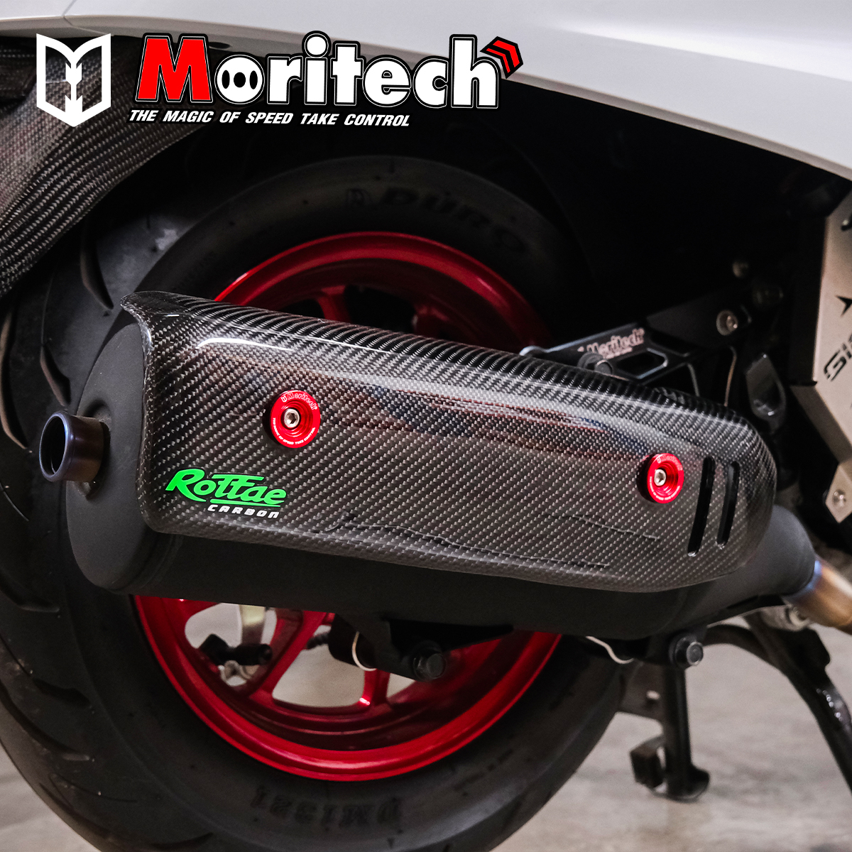 บู๊ชรองแผงกันร้อนท่อ CNC MORITECH สำหรับรุ่น : GIORNO-125+ ราคา190