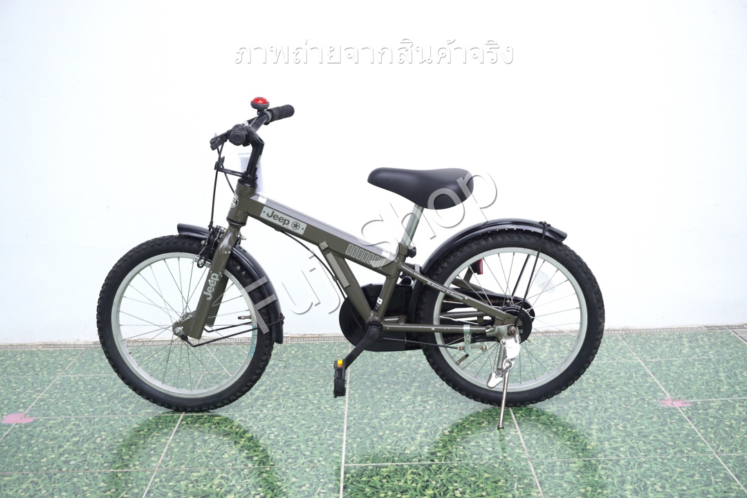 จักรยานเด็กญี่ปุ่น- ล้อ 18 นิ้ว - ไม่มีเกียร์ - Jeep - สีเขียว [จักรยานมือสอง]