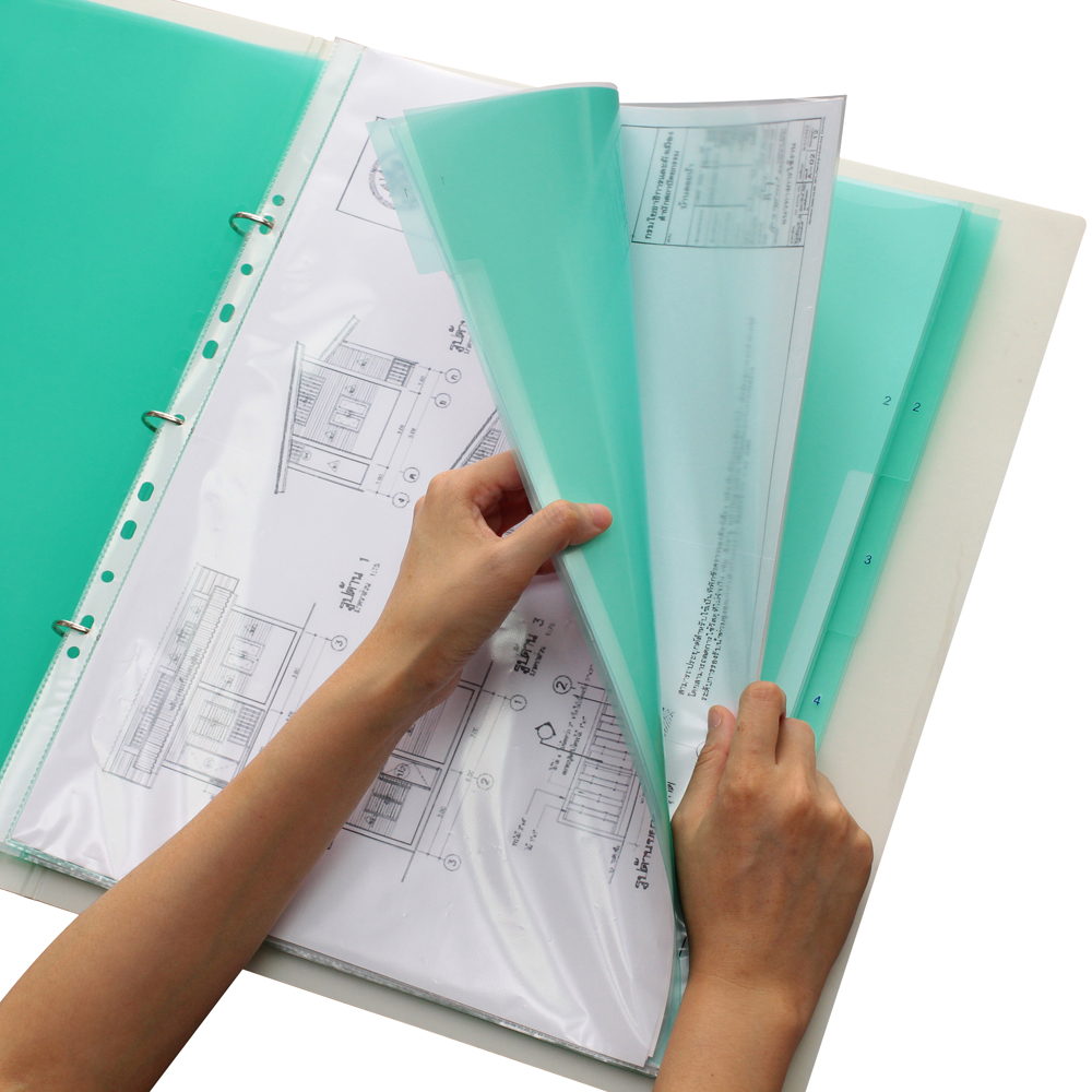 อินเด็กซ์พลาสติกคั่นเอกสาร A3 หยักก้าน ขนาดพิเศษ Index Extra DX-790 