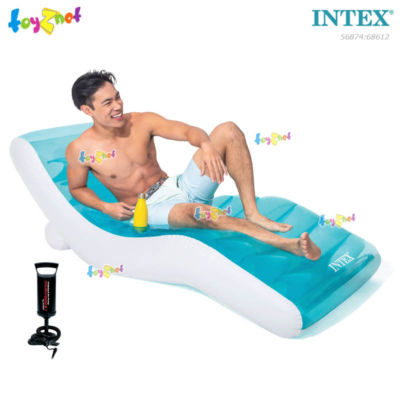 Intex Splash Lounge 1.91x0.99 m No.56874 + Double Quick I Air Pump