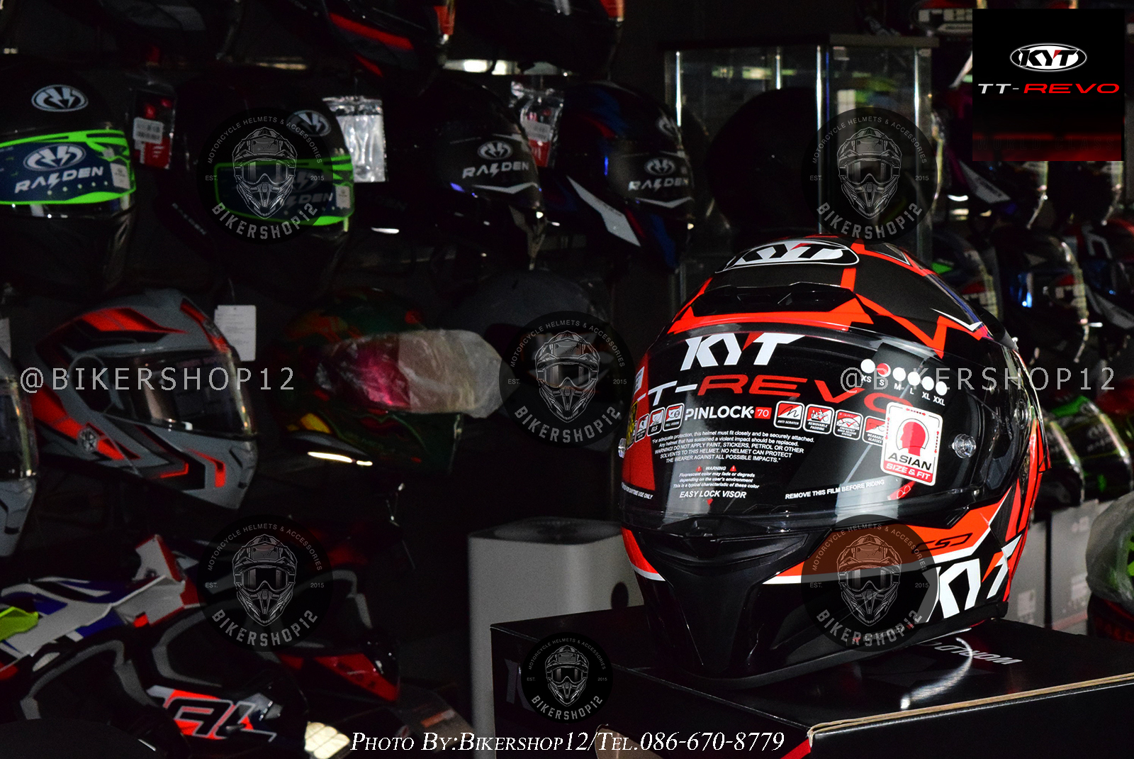 หมวกกันน็อคKYT รุ่น TT-REVO NICOLO BULEGA