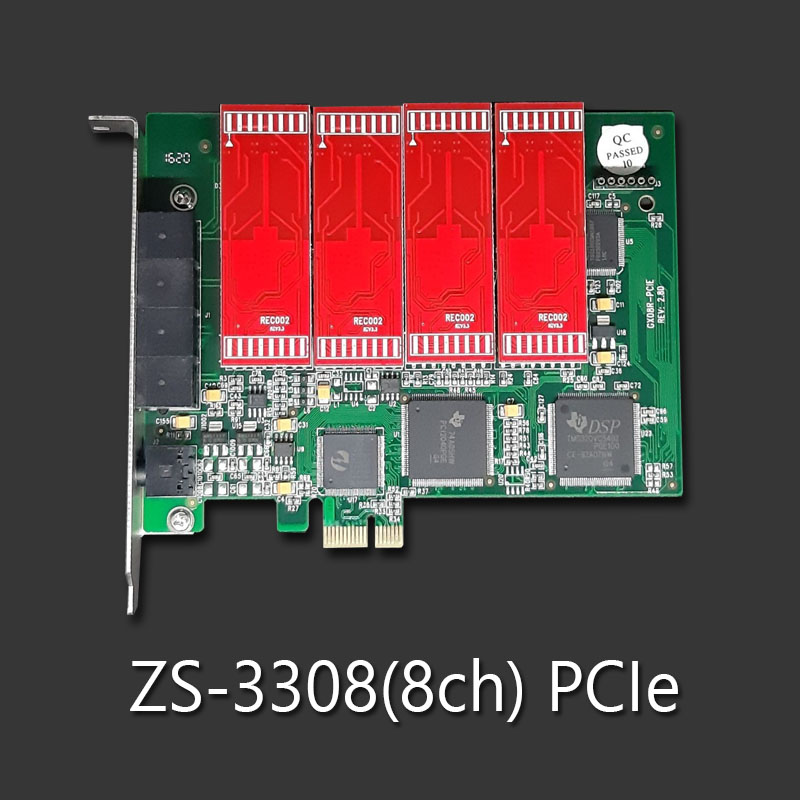 Analog Phone Recording PCIe 8 Port