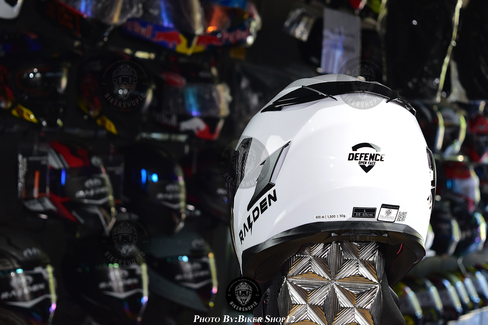 หมวกกันน็อค RAIDEN รุ่น DEFENCE OPEN FACE สีพื้น