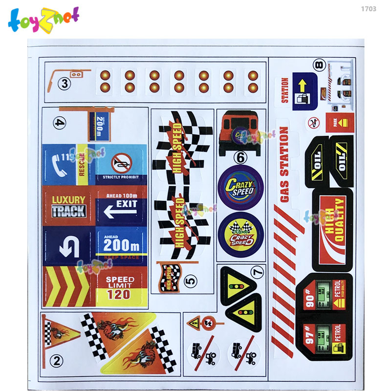 Toyznet B/O TRACK SPEED CORNERING (Blue) No.1703