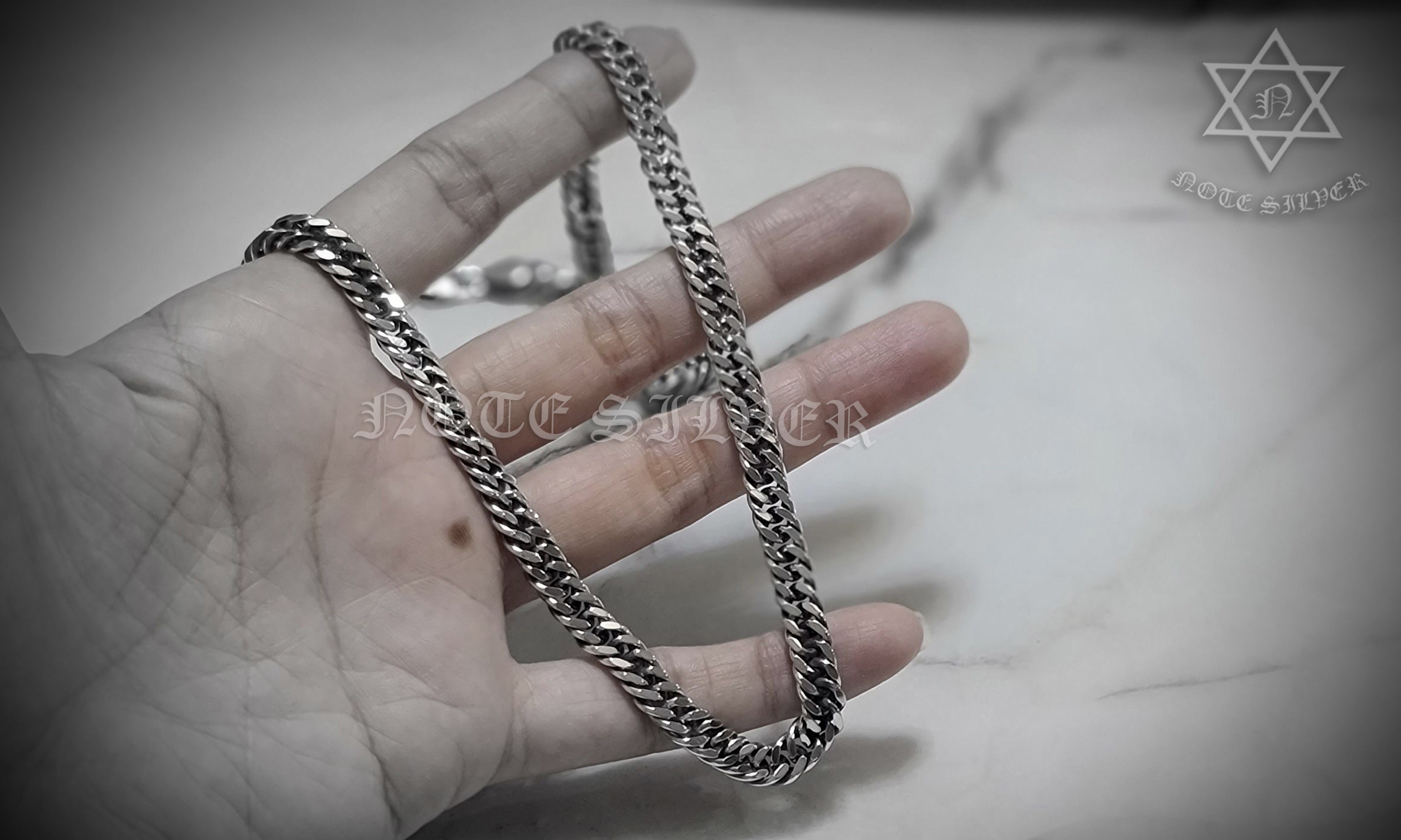 สร้อยคอเงินแท้ ลายเลสเรียบ Sterling Silver 925 NSSV2957