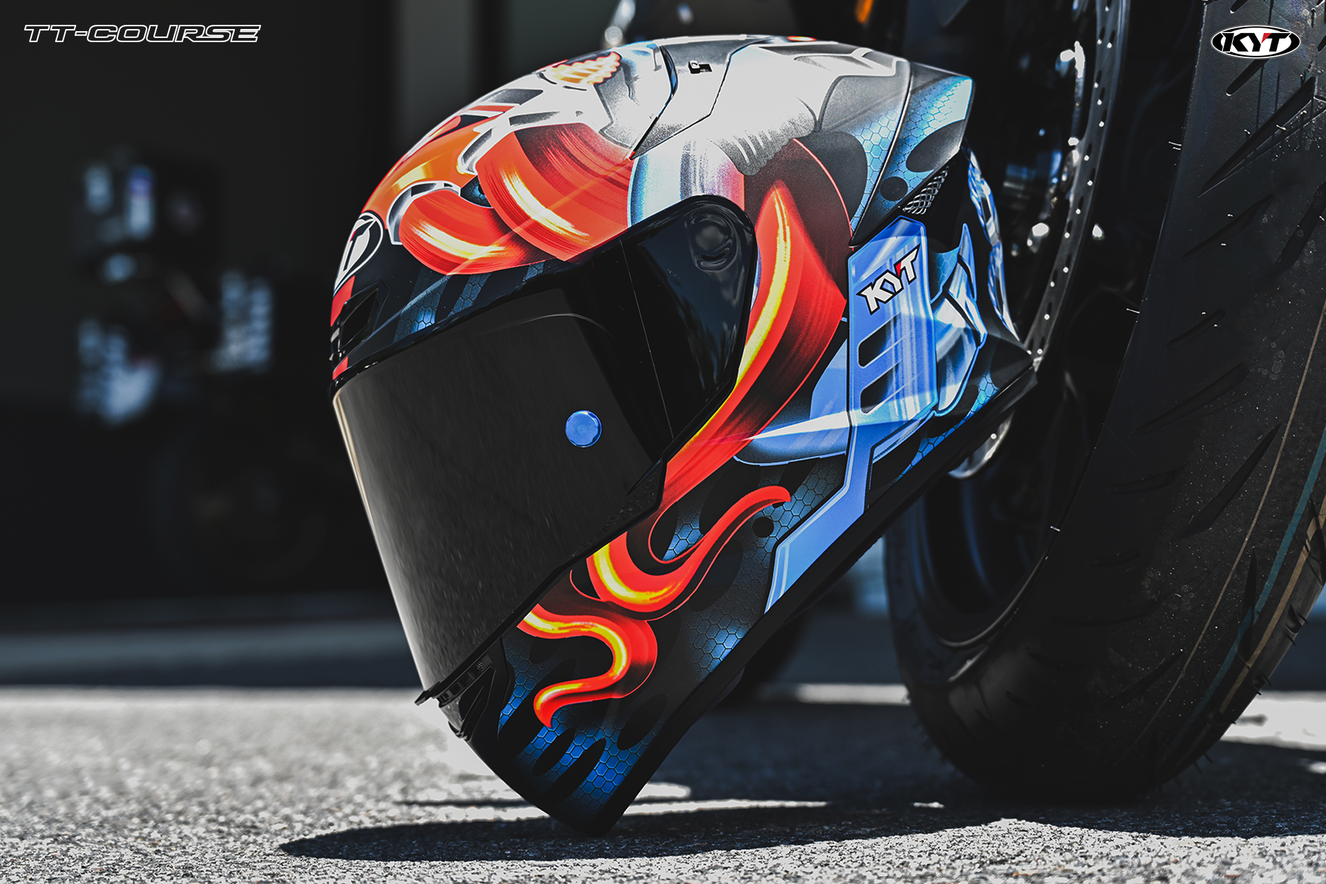 หมวกกันน็อค KYT ลาย Magnet Matt