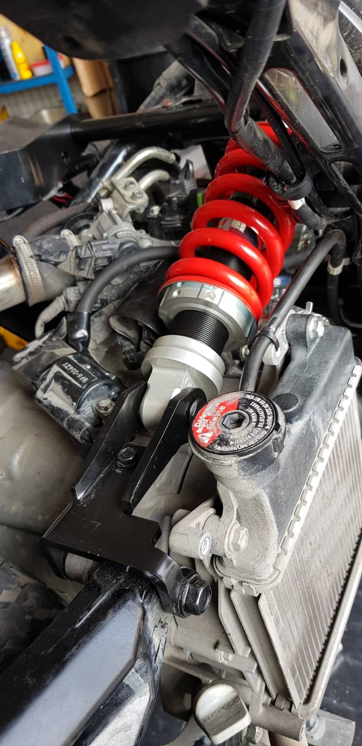 ชุดขายึดโช็คกลาง YAMAHA AEROX ไม่รวมโช็ค โช็คใช้ของMSX ไม่ดัดแปลง ไม่ตัดยูบ็อค ใส่ได้เลย