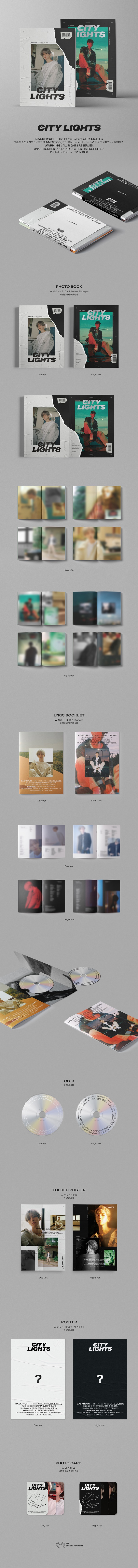 [PRE-ORDER] BAEKHYUN - 1st Mini Album "CITY LIGHTS" (Random Cover)