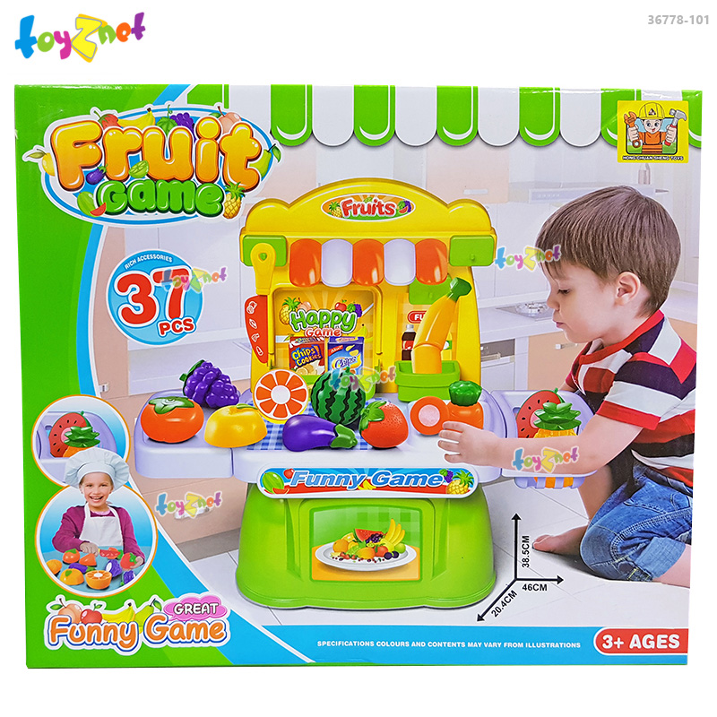 Toyznet Fruit Shop Kiosk Counter (37 pcs) Green-Yellow no.36778-101