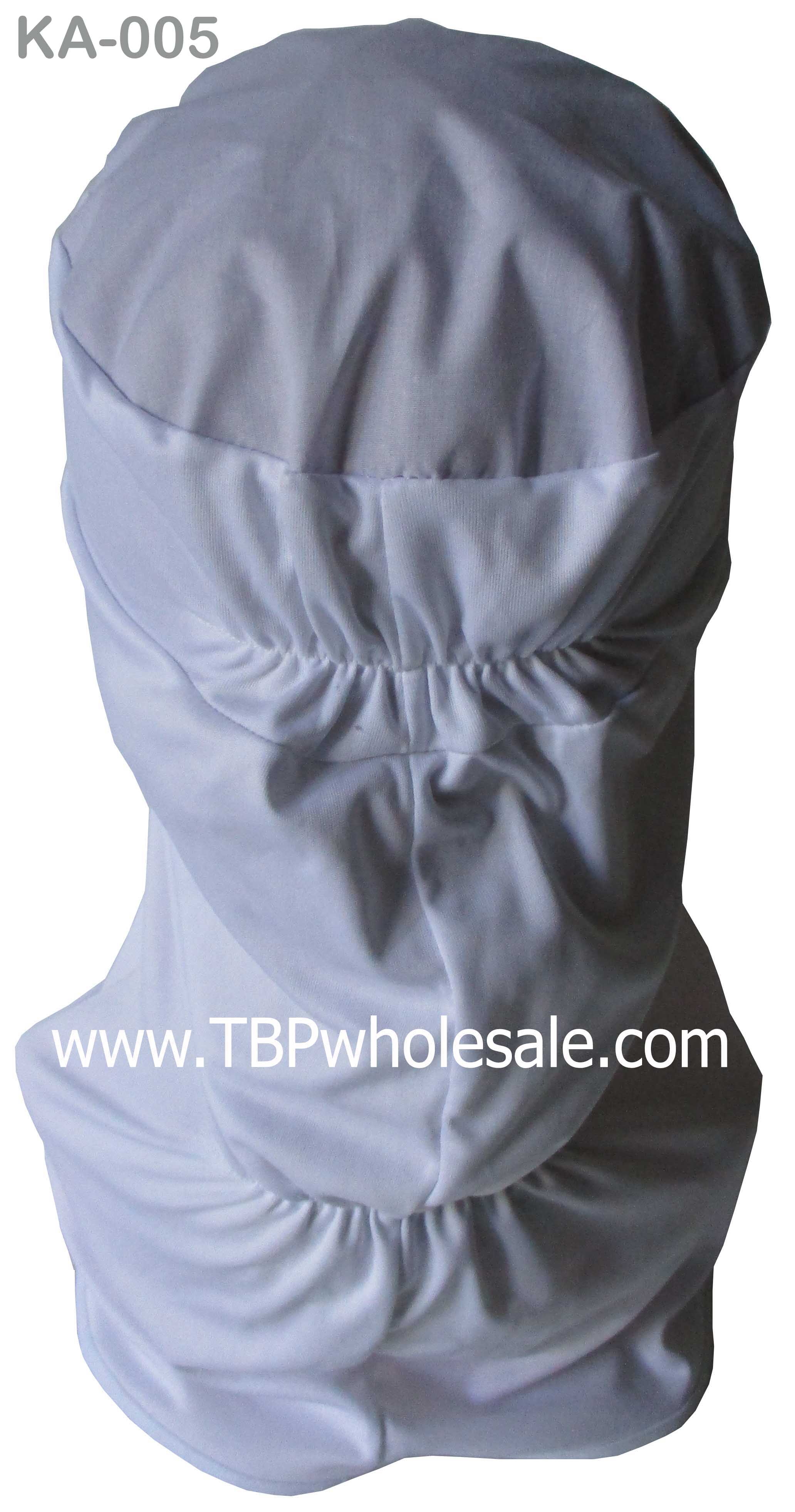 KA-005===ราคาส่ง 95 บาทต่อใบ ขั้นต่ำ 100 ใบ หมวกคลุมผมยาวประบ่า ผ้ายืดทั้งใบมีหน้ากากปิดปาก(ไมโครหนา) สนใจติดต่อ 081-0110084/02-3972066