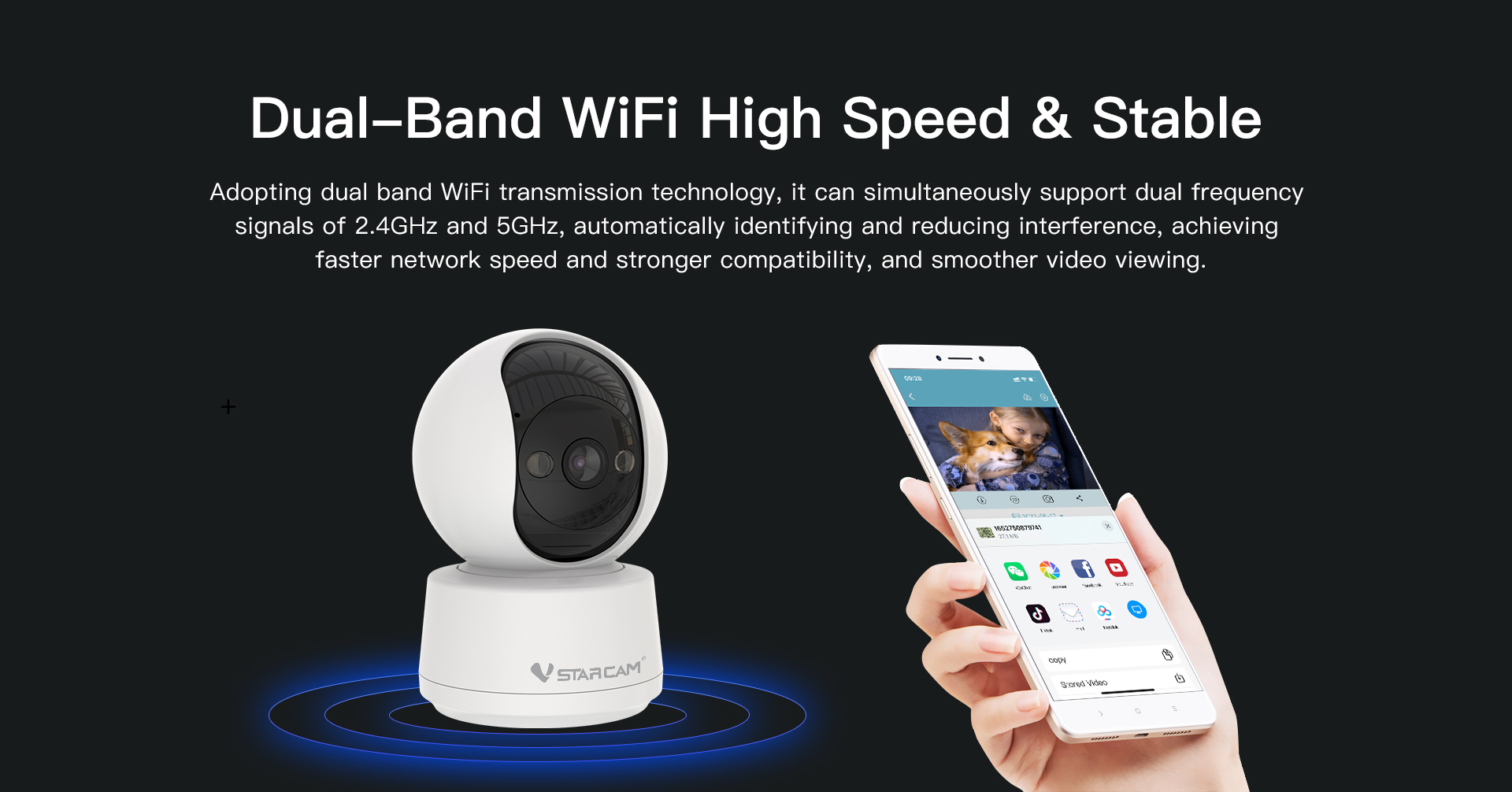 Vstarcam C994 กล้องวงจรปิดระบบ IP WIFI 2 MP Color Night Vision มีไมค์และลำโพงในตัว BY BILLIONAIRE SECURETECH C994