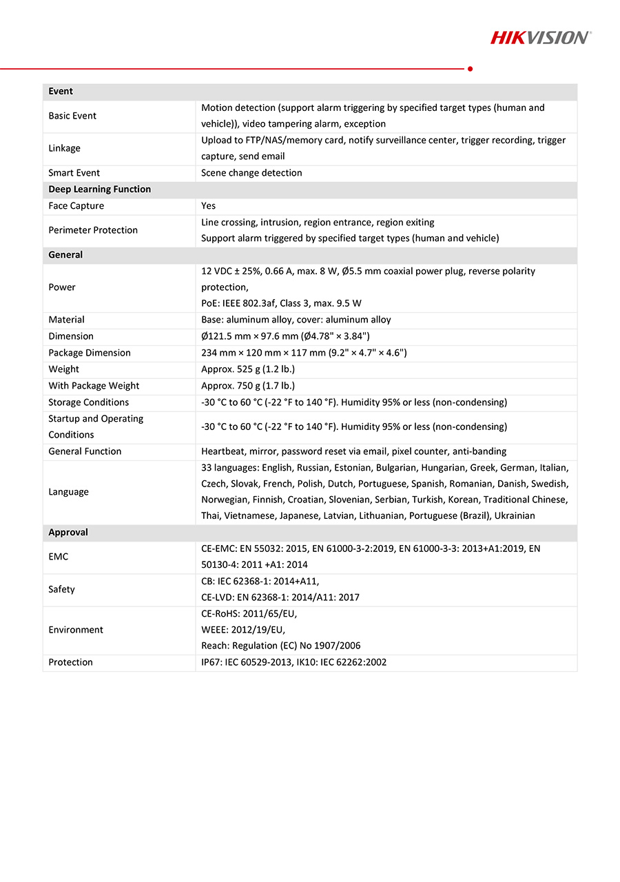 HIKVISION DS-2CD2186G2H-I (2.8/4 mm.) กล้องวงจรปิด IP CAMERA 8MP Accusense, Dark Fighter WDR 130dB ติดตั้งย้อนแสงได้ BY BILLIONAIRE SECURETECH DS-2CD2186G2H-I