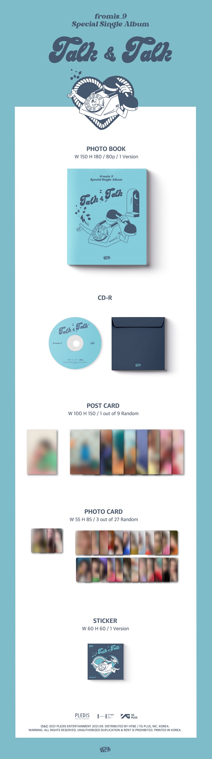 [PRE-ORDER] fromis_9 - Special Single Album "TALK & TALK" (Limited Edition)