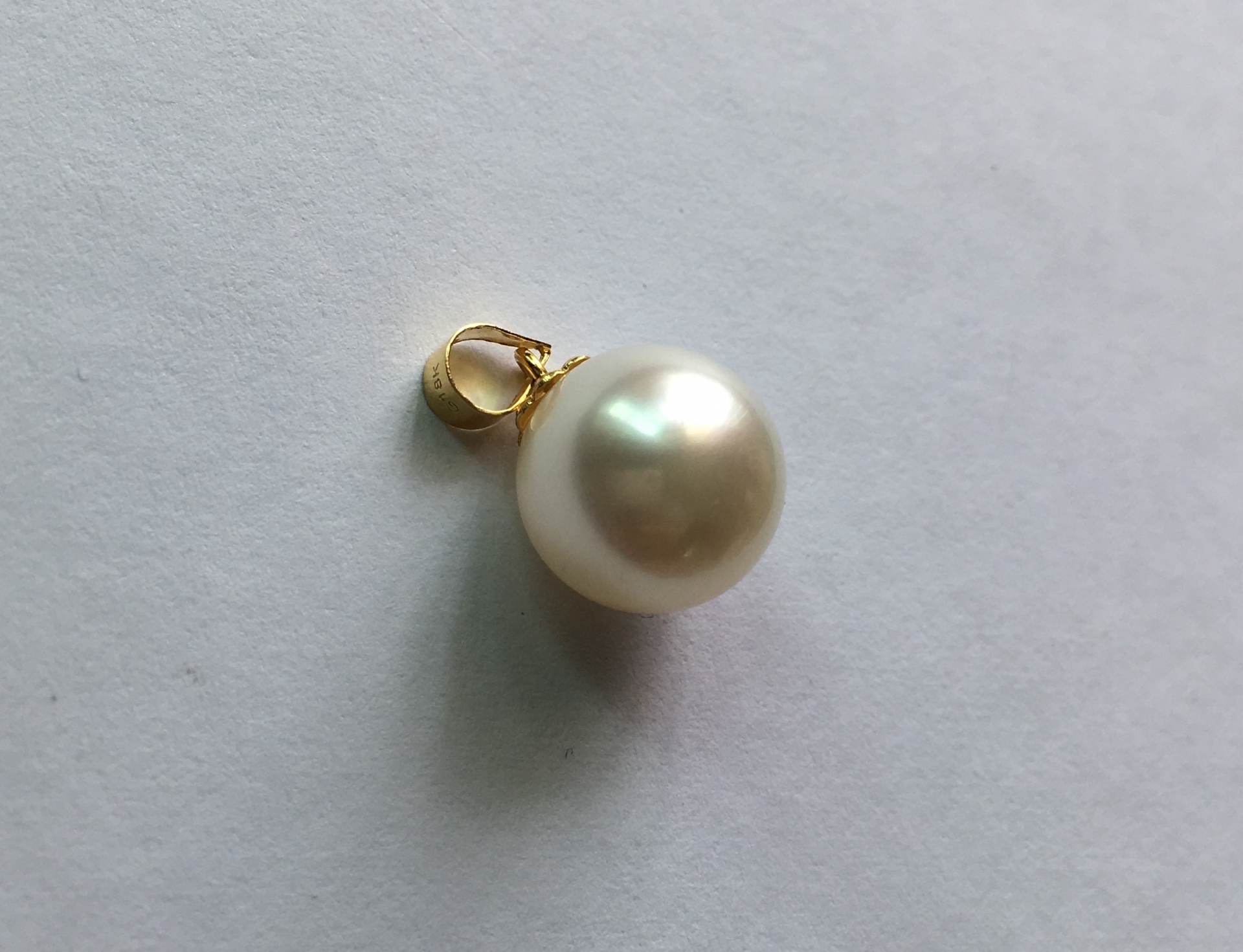 จี้ไข่มุก south sea 10.5-11 มิล ตัวเรือน 18k สีขาว เกรด AA++